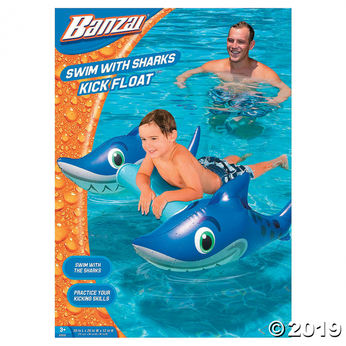 Banzi Inflatable Shark Inflatable Banzai Swim with Shark Friends (1 Piece(s)) | GlowUniverse.com