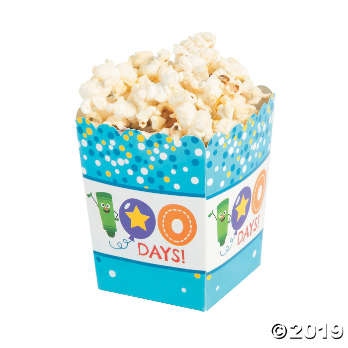 100th Day of School Popcorn Boxes (24 Piece(s)) 100th Day of School Popcorn Boxes (24 Piece(s))