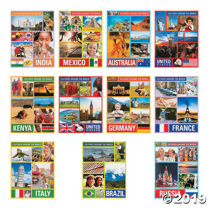 Cultures Around the World Posters (Per Dozen)