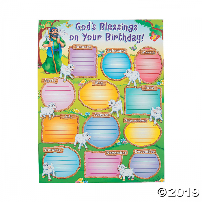 Carson-Dellosa® God's Blessings on Your Birthday Chart (1 Piece(s))