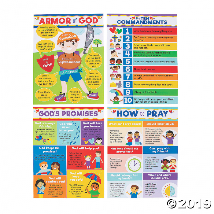 Carson-Dellosa® Biblical Principles Poster Set (4 Piece(s ...