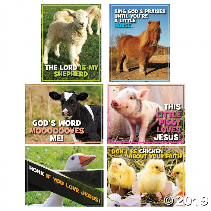 Realistic Barnyard Poster Set (6 Piece(s))