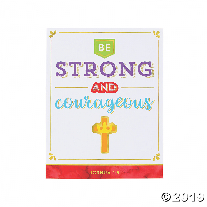 Be Strong & Courageous Poster (1 Piece(s))