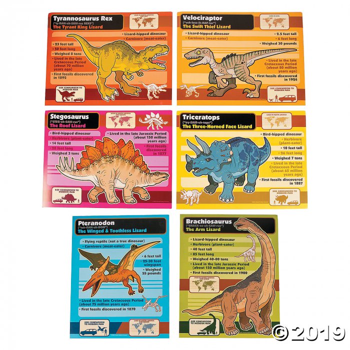 Informational Dinosaur Posters (6 Piece(s))