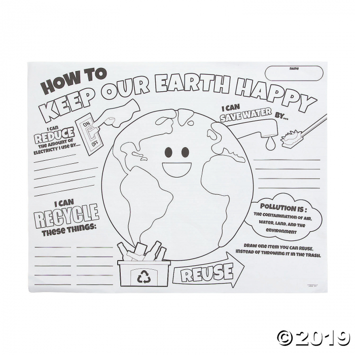 Color Your Own Earth Day Posters (30 Piece(s))