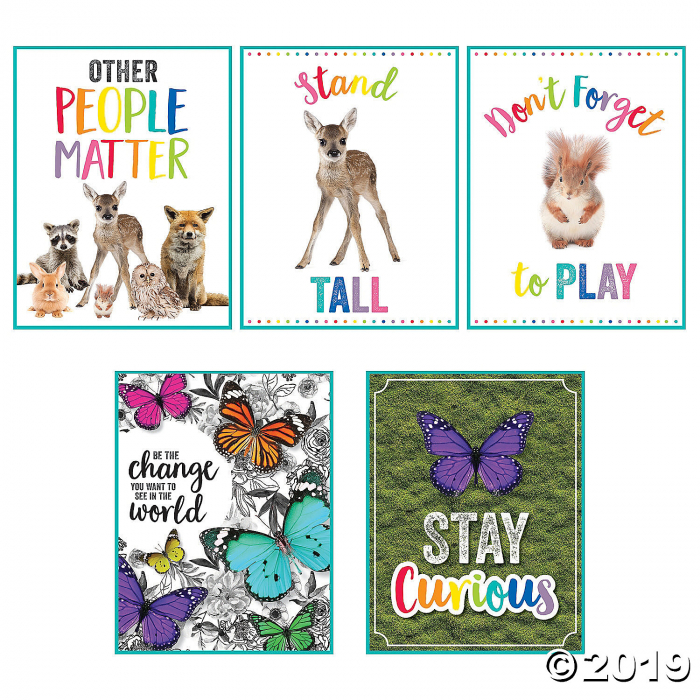 Schoolgirl Style Woodland Whimsy Poster Set (5 Piece(s))