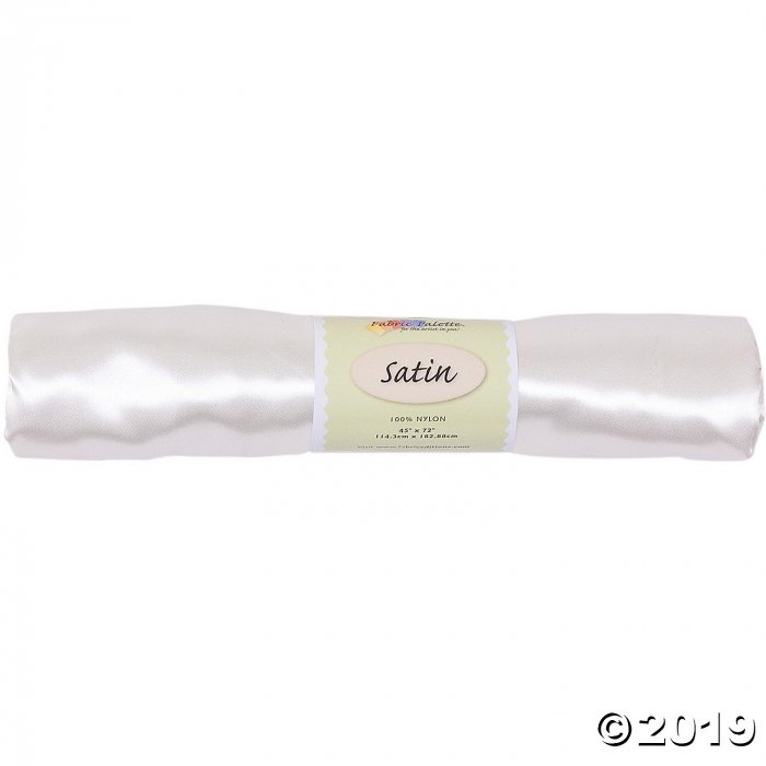 Fabric Palette Satin Precut 44"X72"White (1 Set(s))