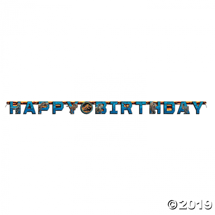 Jurassic World Birthday Paper Banner (1 Piece(s))