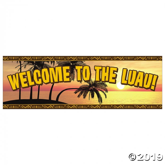 Luau Welcome Vinyl Banner (1 Piece(s))