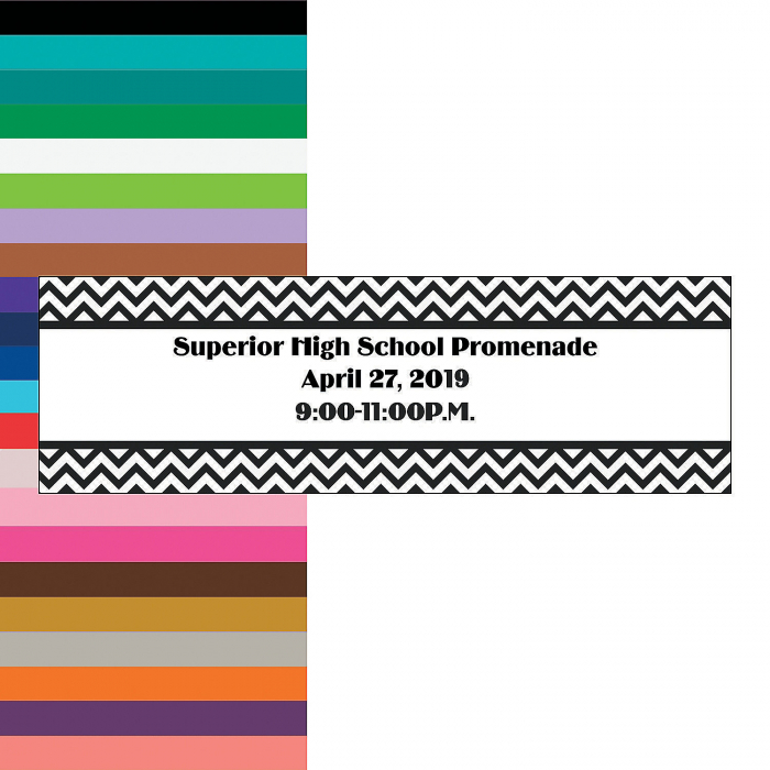 Personalized Medium Prom Vinyl Banner (1 Piece(s))