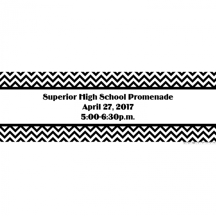 Personalized Medium Prom Vinyl Banner (1 Piece(s))