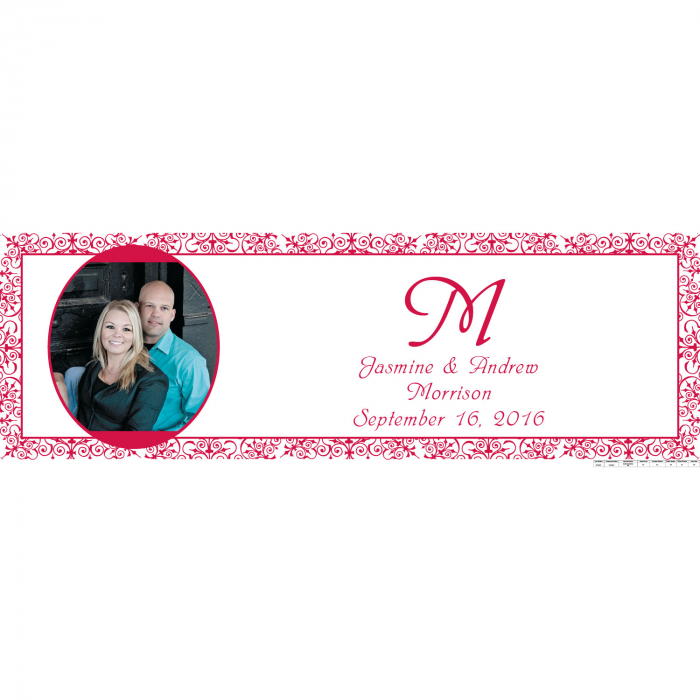 Custom Photo Medium Flourish Vinyl Banner (1 Piece(s))