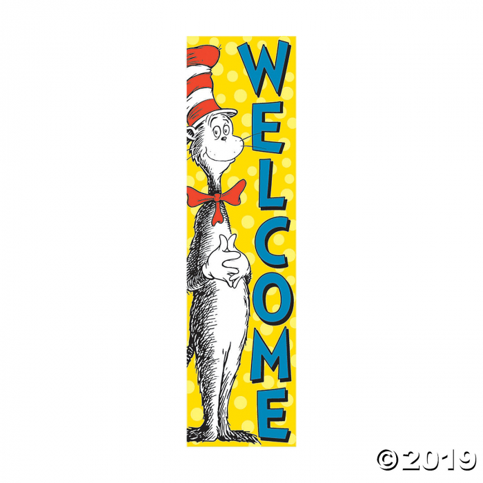 Eureka® Dr. Seuss Cat in the Hat Welcome Vertical Banner (1 Piece(s)) Eureka® Dr. Seuss Cat in the Hat Welcome Vertical Banner (1 Piece(s))