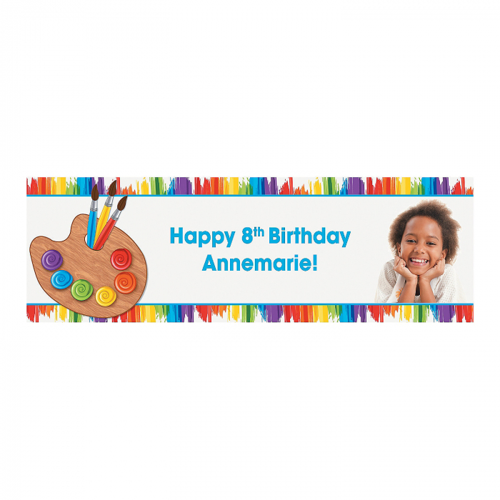 Custom Photo Small Little Artist Vinyl Banner (1 Piece(s))