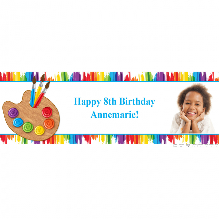 Custom Photo Small Little Artist Vinyl Banner (1 Piece(s))