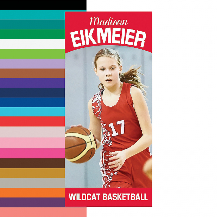 Small Personalized Team Spirit Vertical Photo Banner (1 Piece(s))