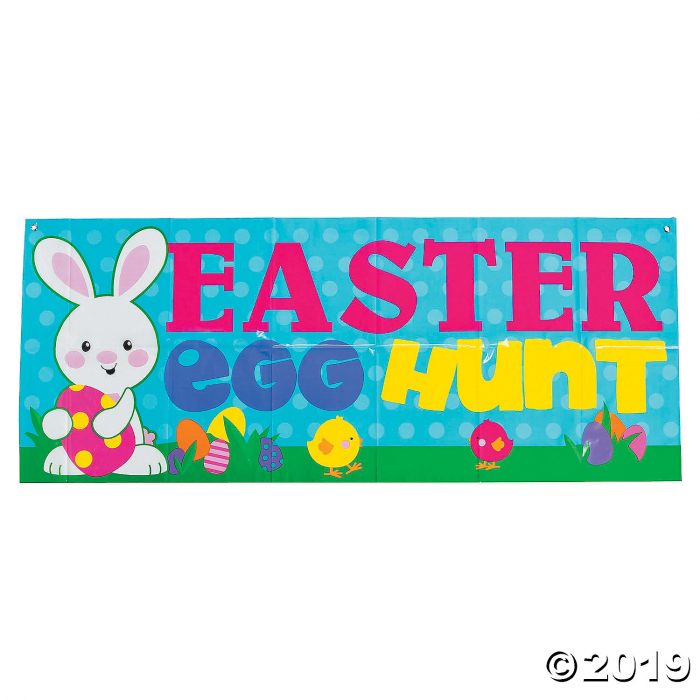 Easter Egg Hunt Plastic Banner (1 Piece(s))