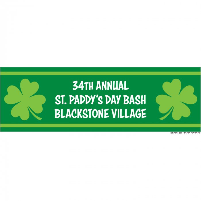 Personalized Medium St. Patrick's Day Vinyl Banner - Medium (1 Piece(s))