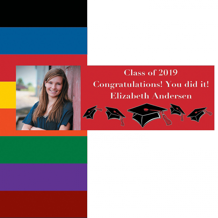 Medium Custom Photo Graduation Vinyl Banner (1 Piece(s))