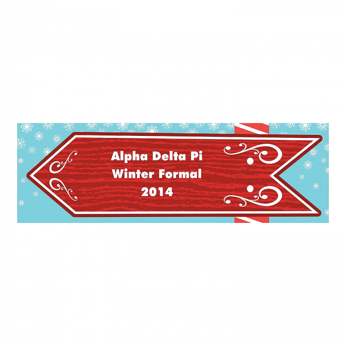 Personalized Small North Pole Vinyl Banner (1 Piece(s))