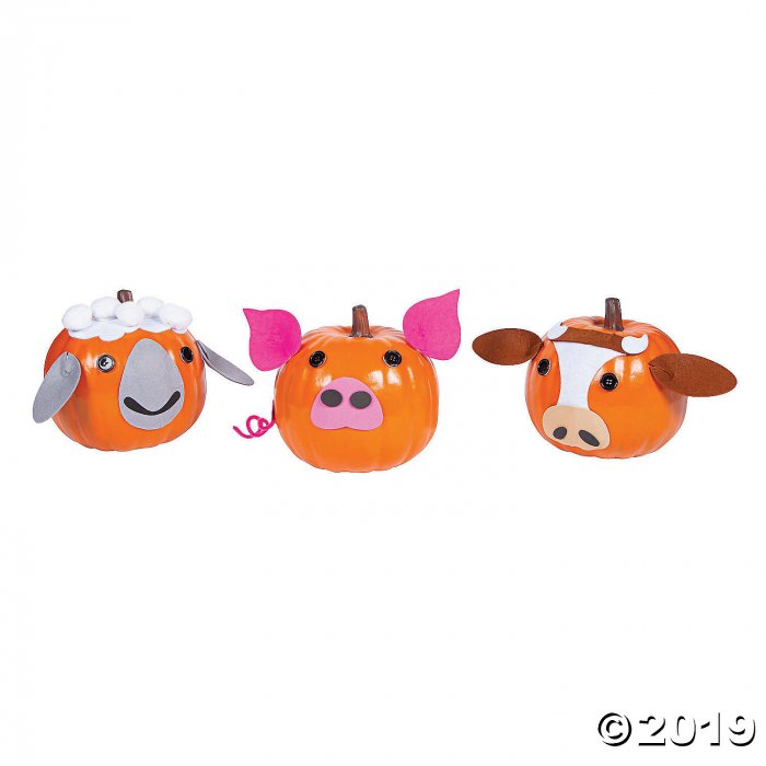 Farm Animal Pumpkin Decorating Craft Kit (1 Set(s))
