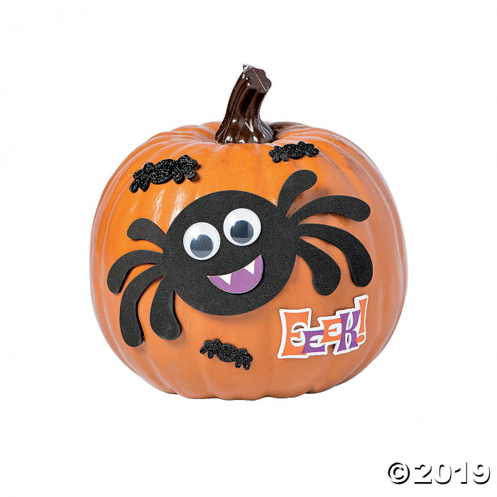 Goofy Spider Pumpkin Decorating Craft Kit (Makes 12)