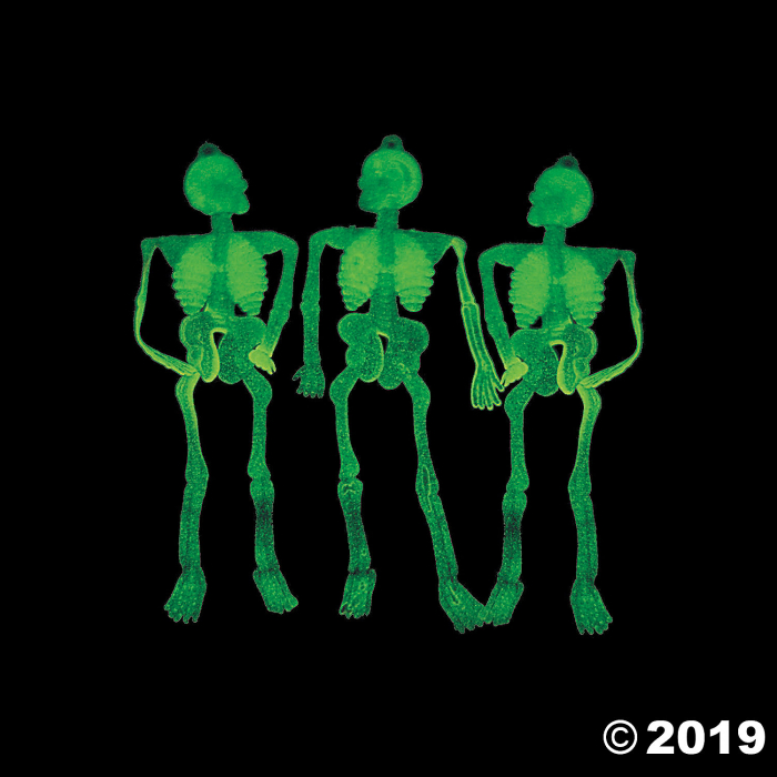 Glow-in-the-Dark Skeletons (144 Piece(s))