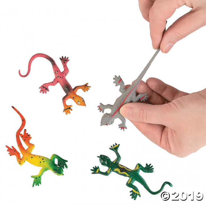 Stretchy Painted Lizards (Per Dozen) Stretchy Painted Lizards (Per Dozen)
