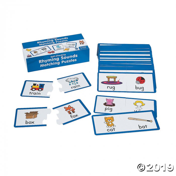Rhyming Sounds Matching Puzzles (Makes 30)