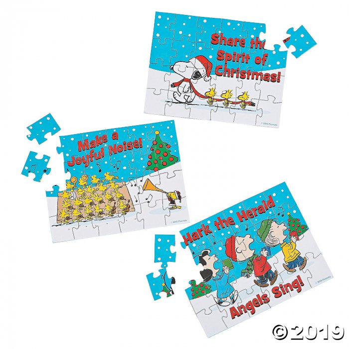 Peanuts® Christmas Inspirational Mini Puzzles (Per Dozen)