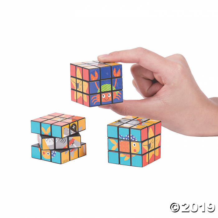 Pirate Animals Mini Puzzle Cubes (Per Dozen) Pirate Animals Mini Puzzle Cubes (Per Dozen)