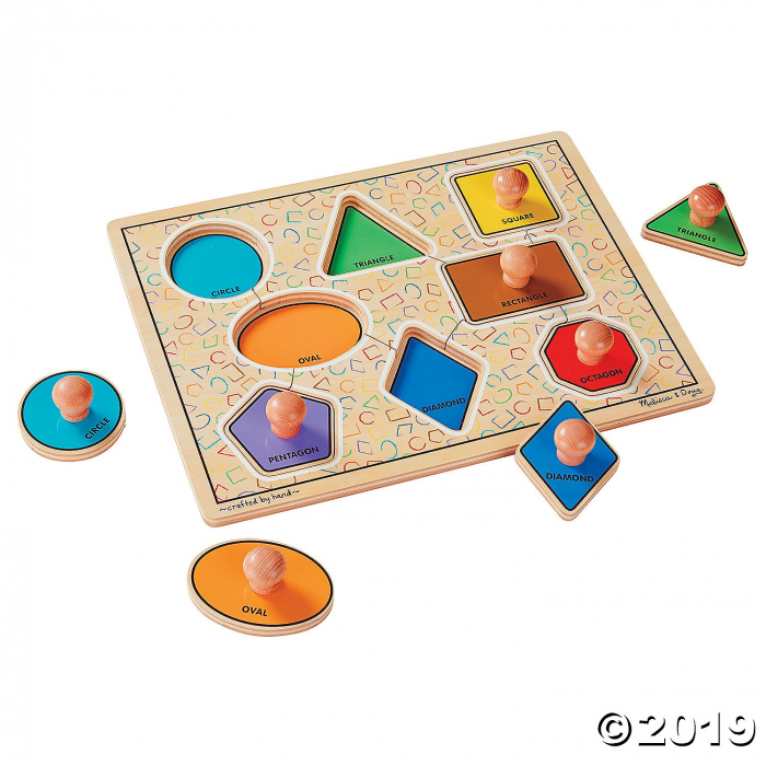 Melissa & Doug® Large Shapes Jumbo Knob Puzzle (1 Set(s))