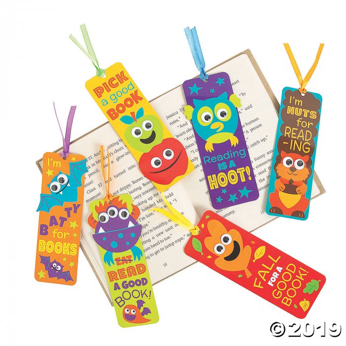Laminated Fall Reading Bookmarks with Googly Eyes (48 Piece(s))