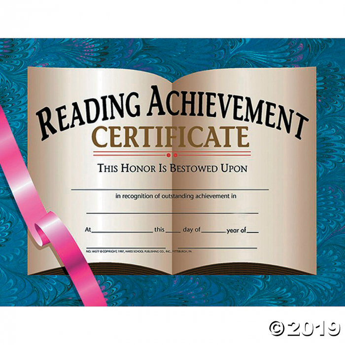 (6 Pk) Certificates Reading (6 Piece(s)) (6 Pk) Certificates Reading (6 Piece(s))