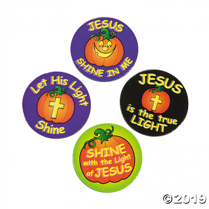 Glow-in-the-Dark Christian Pumpkin Magnets (48 Piece(s))