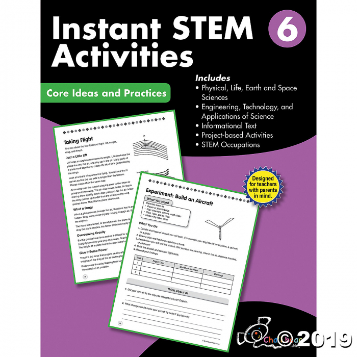 STEM Instant Activities Workbook, Grade 6 (1 Piece(s))