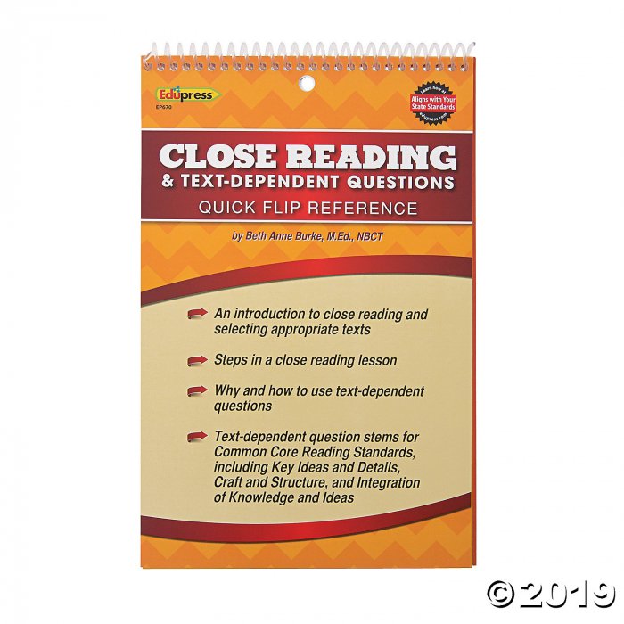 Edupress® Close Reading Flip Book (1 Piece(s))