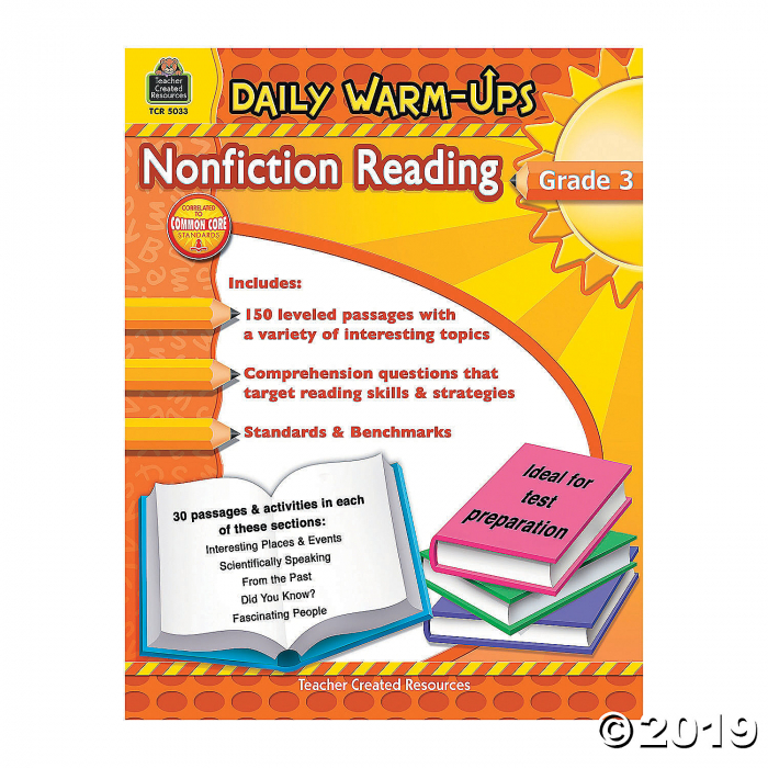Daily Warm-Ups: Nonfiction Reading - Grade 3 (1 Piece(s)) Daily Warm-Ups: Nonfiction Reading - Grade 3 (1 Piece(s))