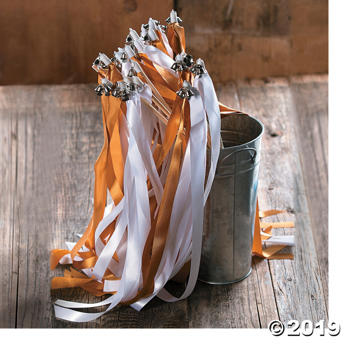White Ribbon Wands (24 Piece(s))