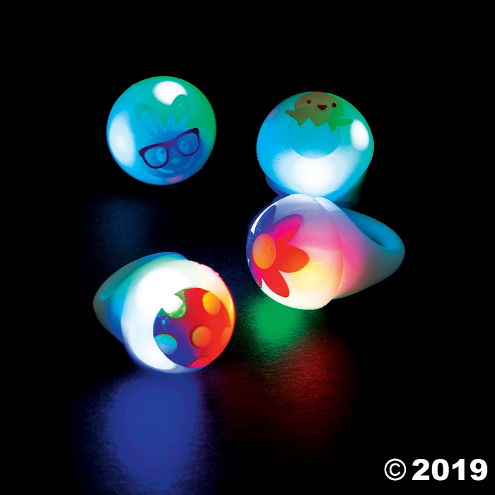 Light-Up Easter Rings (Per Dozen)