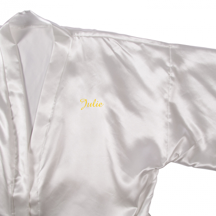 Personalized White Satin Robe (1 Piece(s))