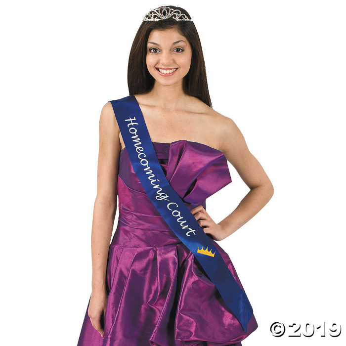 Blue Homecoming Court Sash (1 Piece(s))