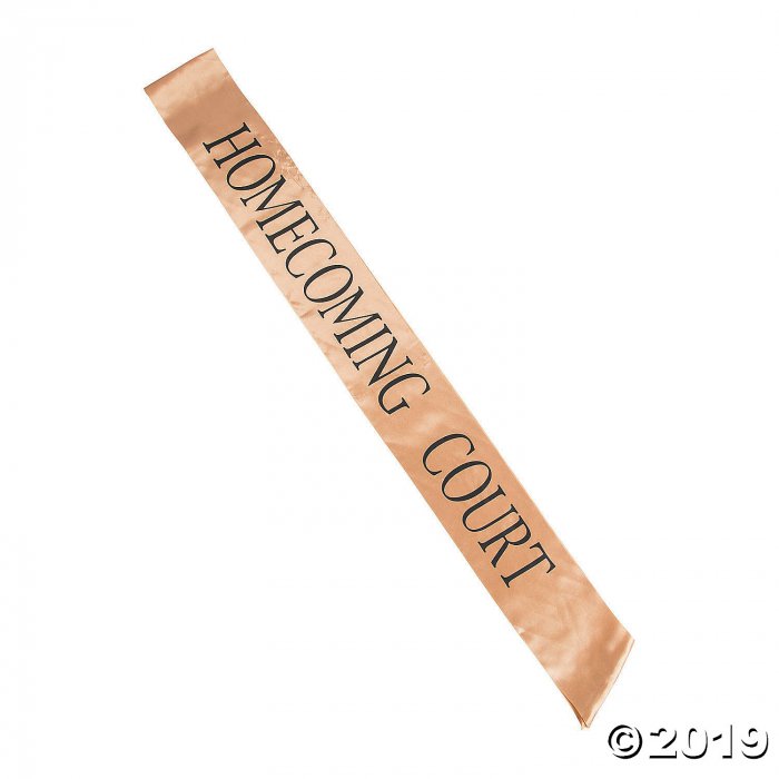 Gold Homecoming Court Sash (1 Piece(s))