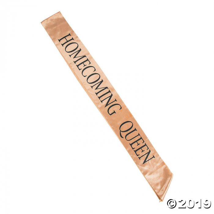 Gold Homecoming Queen Sash (1 Piece(s))