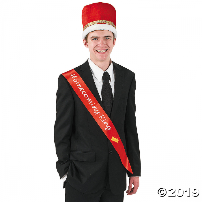 Red Homecoming King Sash (1 Piece(s))