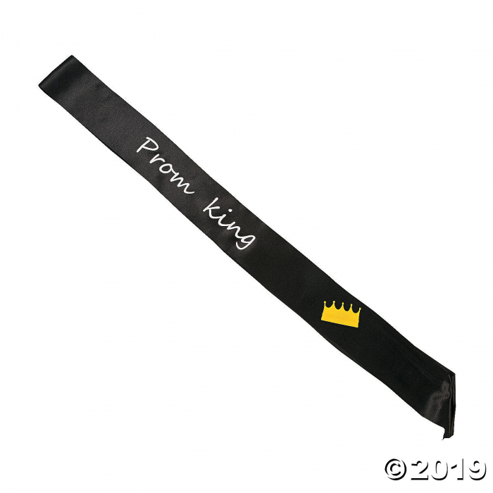 Black Prom King Sash (1 Piece(s))