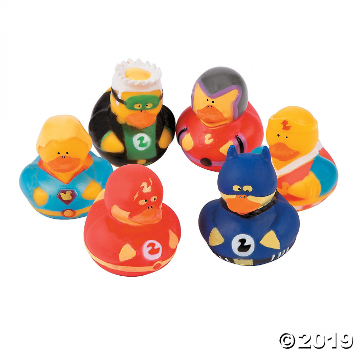 Superhero Rubber Duckies (Per Dozen) Superhero Rubber Duckies (Per Dozen)
