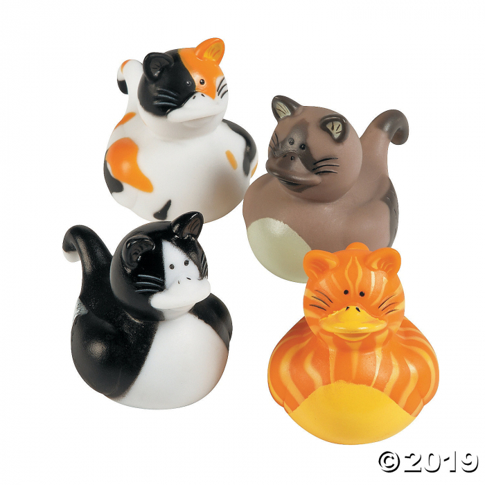 Cat Rubber Duckies (Per Dozen)