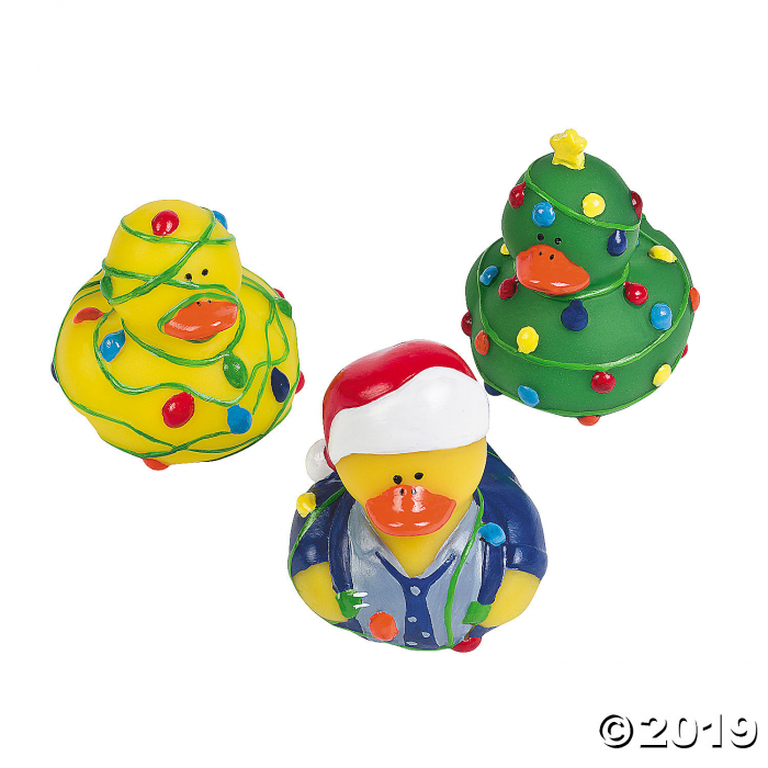 Christmas Lights Rubber Duckies (Per Dozen) Christmas Lights Rubber Duckies (Per Dozen)