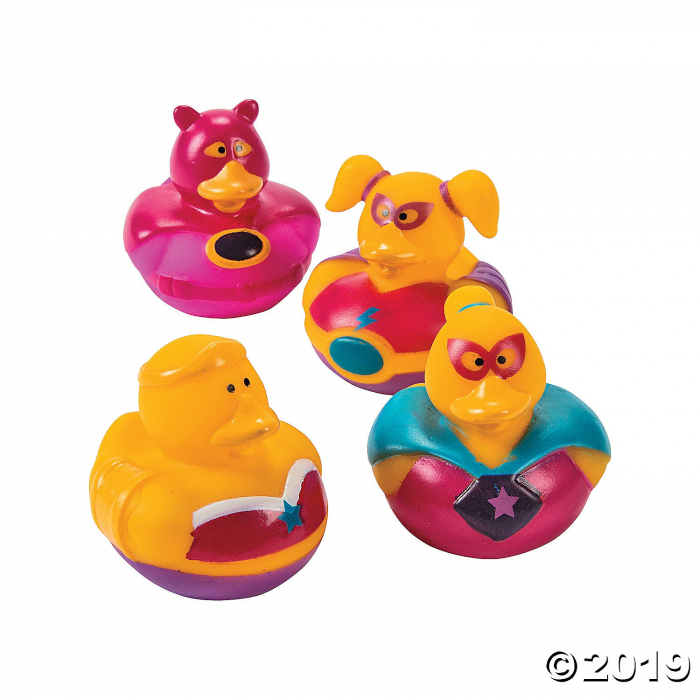 Superhero Girl Rubber Duckies (Per Dozen)